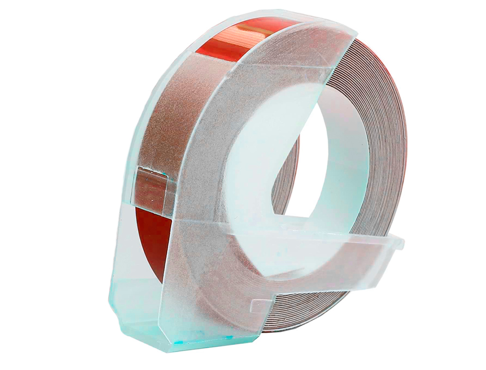 CINTA DYMO 3D 9MM X 3 MT ROJA TRADICIONAL