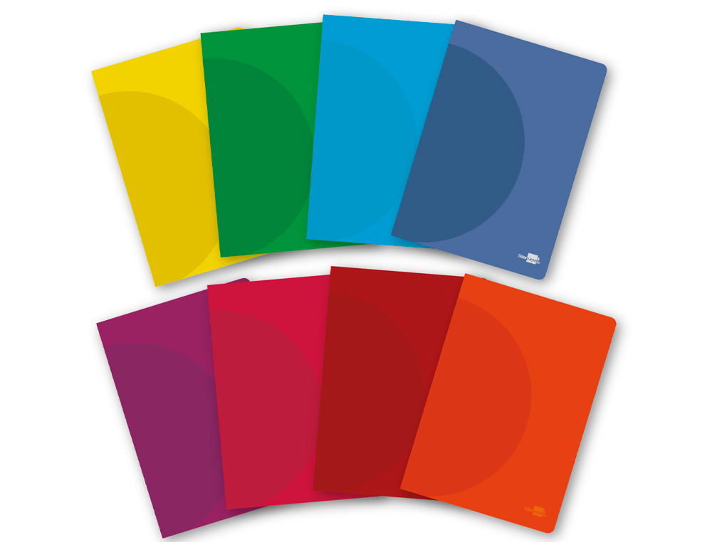 LIBRETA LIDERPAPEL 360 TAPA DE PLASTICO A5 48 HOJAS 90G/M2 RAYADO N46 COLORES SURTIDOS