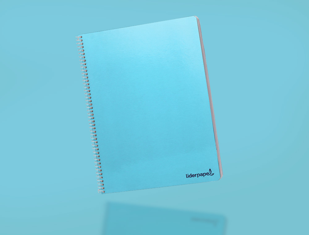 CUADERNO ESPIRAL LIDERPAPEL FOLIO SMART TAPA BLANDA 80H 60GR RAYADO N46 COLORES SURTIDOS