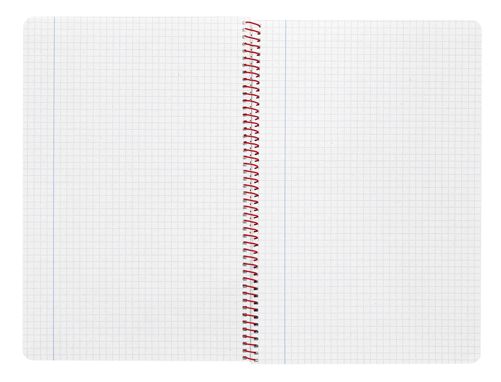 CUADERNO ESPIRAL LIDERPAPEL FOLIO WITTY TAPA DURA 80H 75GR CUADRO 4MM CON MARGEN COLOR AZUL MARINO