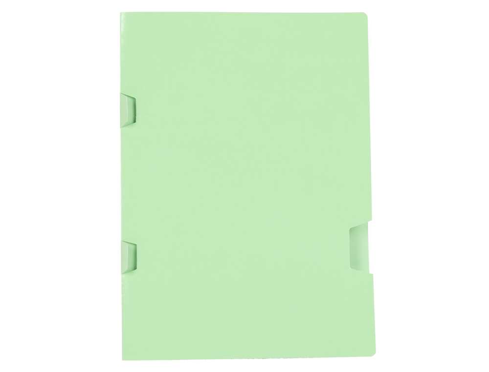SUBCARPETA LIDERPAPEL FOLIO VERDE TRES UEROS PLASTIFICADA 160G/M2