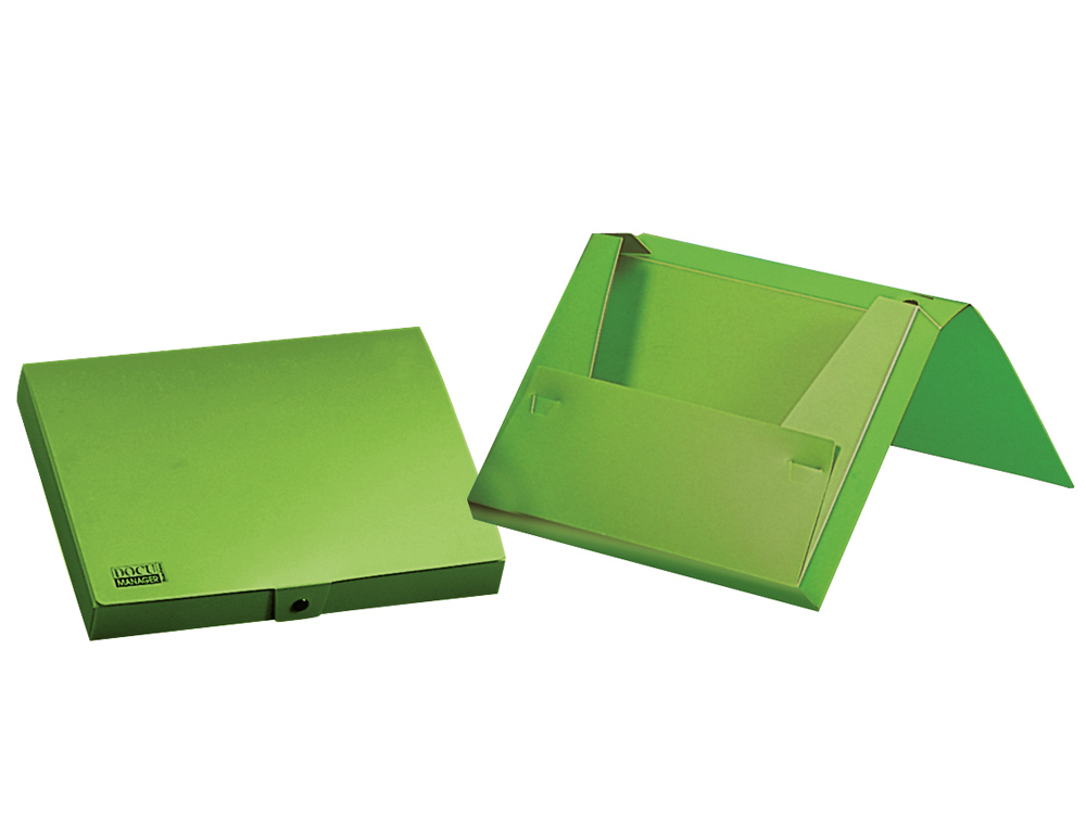 CARPETA LIDERPAPEL PORTADOCUMENTOS GOMAS POLIPROPILENO DIN A4 VERDE MENTA OPACO LOMO 25 MM