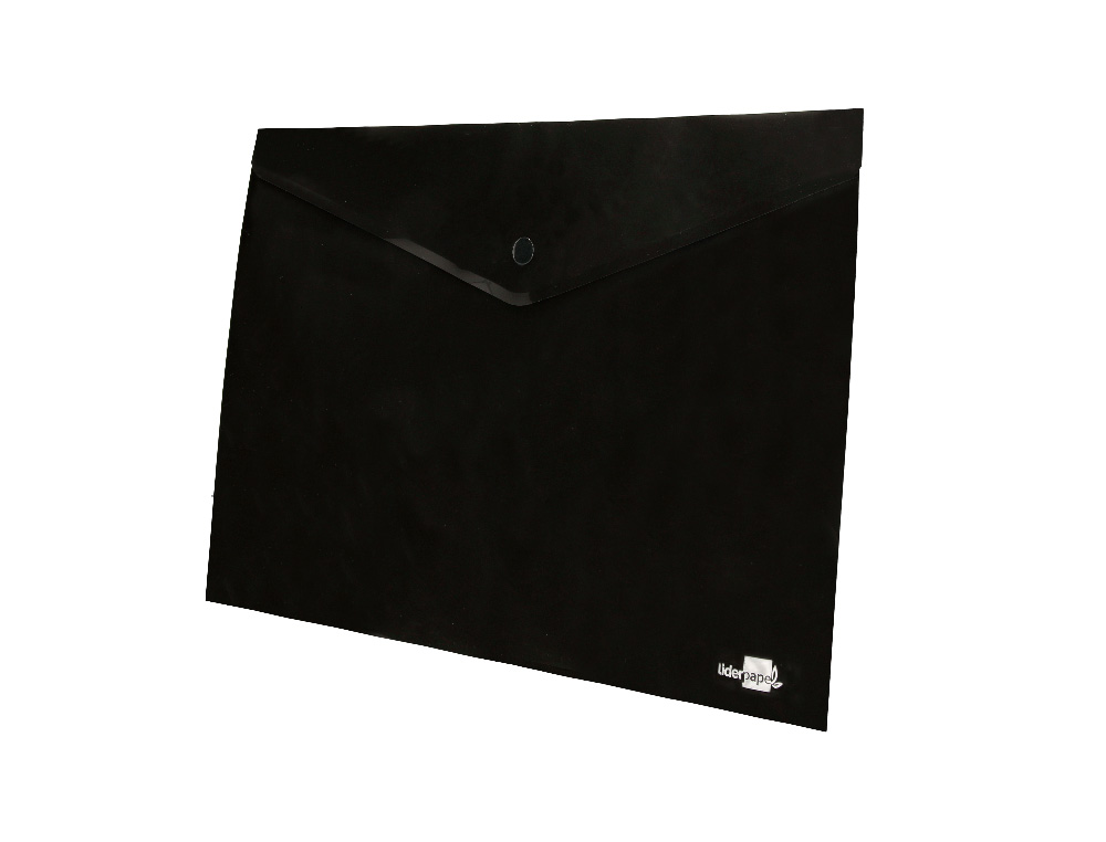 CARPETA LIDERPAPEL DOSSIER BROCHE POLIPROPILENO DIN A4 NEGRO OPACO 50 HOJAS