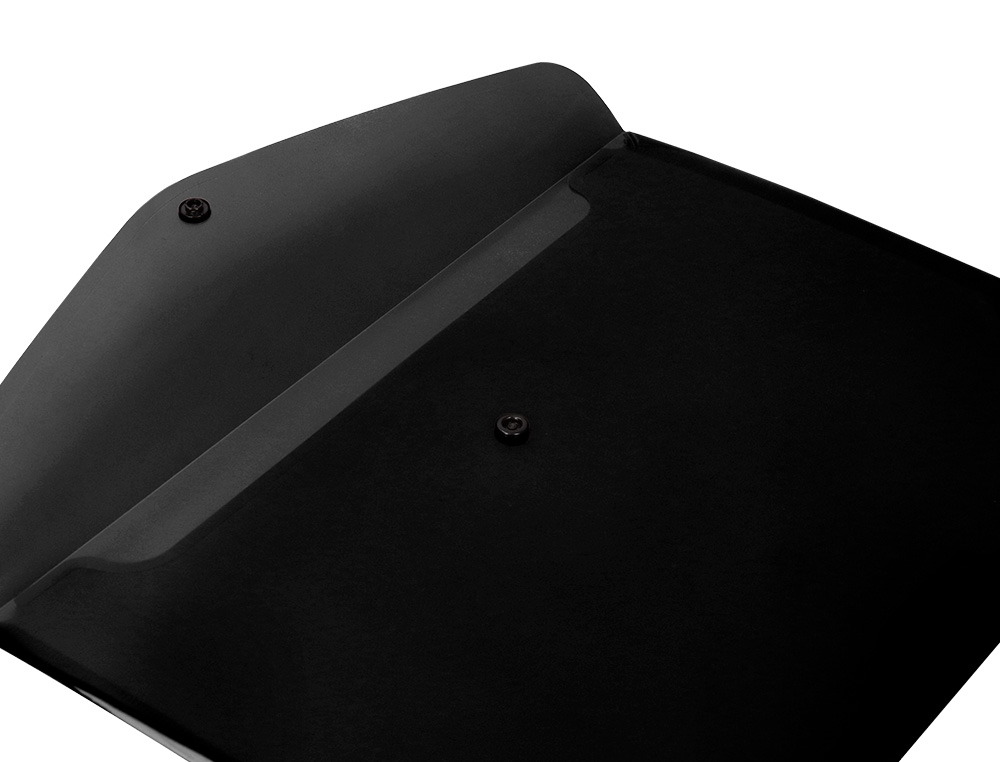 CARPETA LIDERPAPEL DOSSIER BROCHE POLIPROPILENO DIN A4 NEGRO OPACO 50 HOJAS