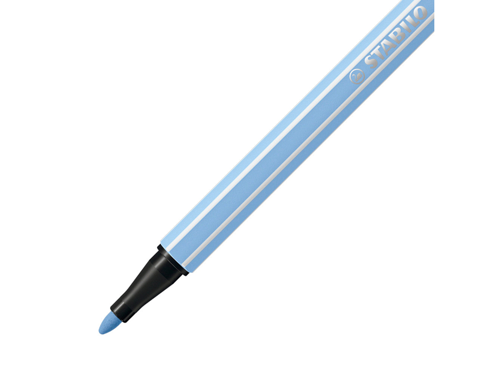 ROTULADOR STABILO ACUARELABLE PEN 68 AZUL CLARO PUNTA GRUESA 1MM