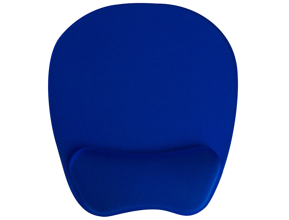 ALFOMBRILLA PARA RATON Q-CONNECT CON REPOSAMUECAS ERGONOMICA DE GEL COLOR AZUL 225X240X20 MM