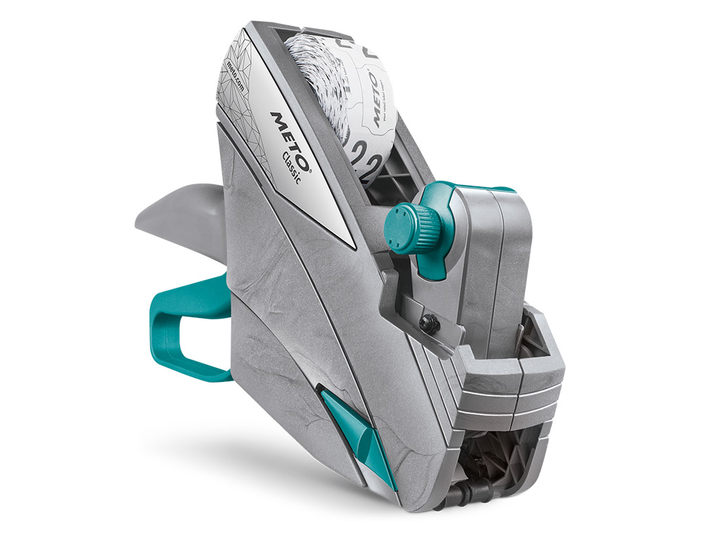 ETIQUETADORA METO CLASSIC S 1 LINEA DE IMPRESION CON 10 CARACTERES NUMEROS PARA ETIQUETAS 26X12 MM