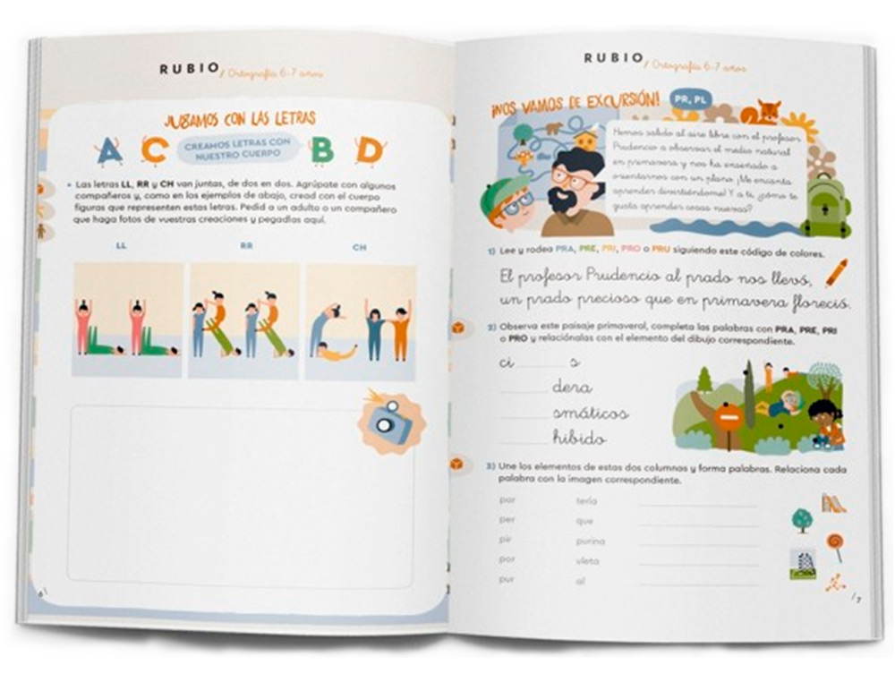 CUADERNO RUBIO ORTOGRAFIA 6-7 AÑOS PARA SABER MAS