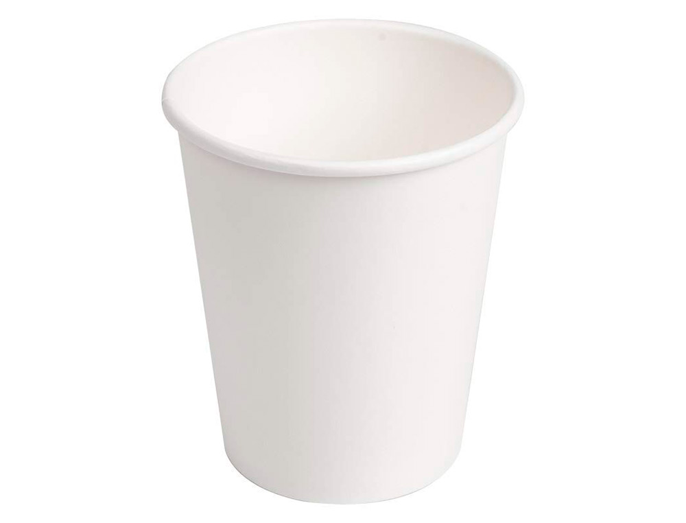 VASO TERMICO DE CARTON BLANCO 220 CC PAQUETE DE 50 UNIDADES