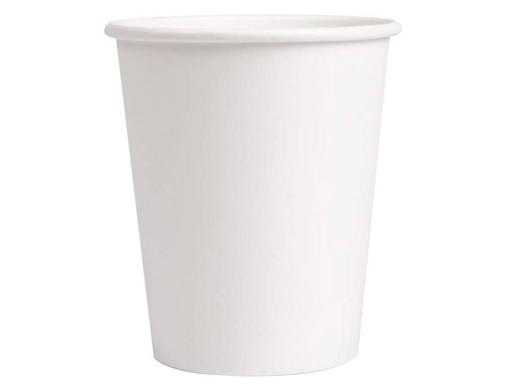 VASO TERMICO DE CARTON BLANCO 220 CC PAQUETE DE 50 UNIDADES