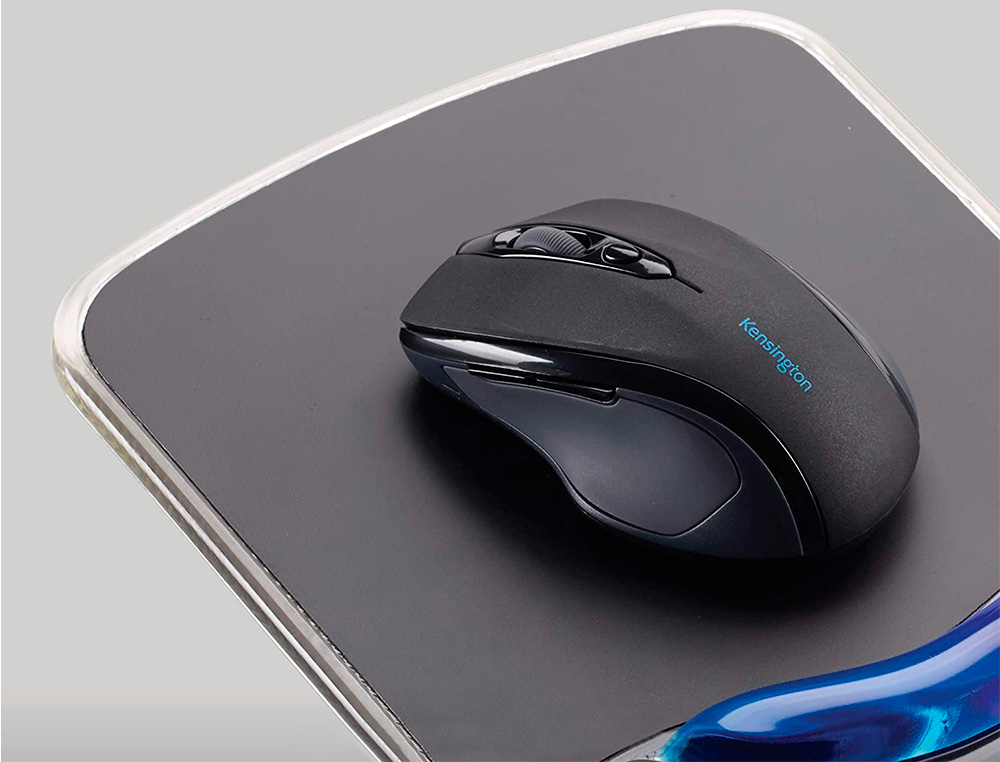 ALFOMBRILLA PARA RATON KENSINGTON DUO GEL CON REPOSAMUÑECAS COLOR NEGRO/AZUL 240X182X25 MM