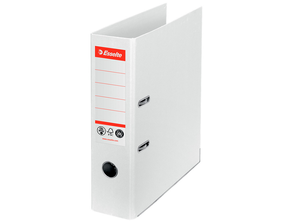 ARCHIVADOR DE PALANCA ESSELTE N 1 CO2 NEUTRAL DIN A4 CARTON FORRADO LOMO 75 MM BLANCO