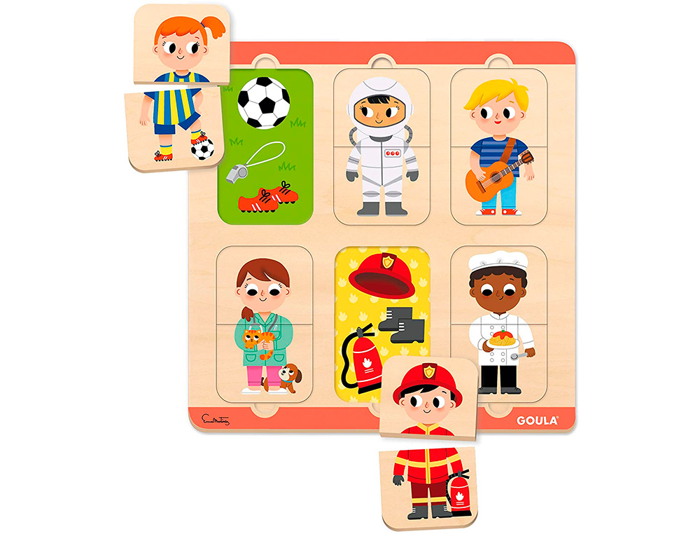 PUZLE GOULA PROFESIONES 12 PIEZAS