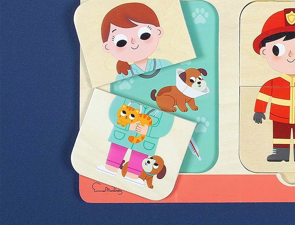 PUZLE GOULA PROFESIONES 12 PIEZAS