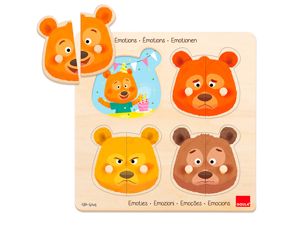 PUZLE GOULA EMOCIONES 8 PIEZAS
