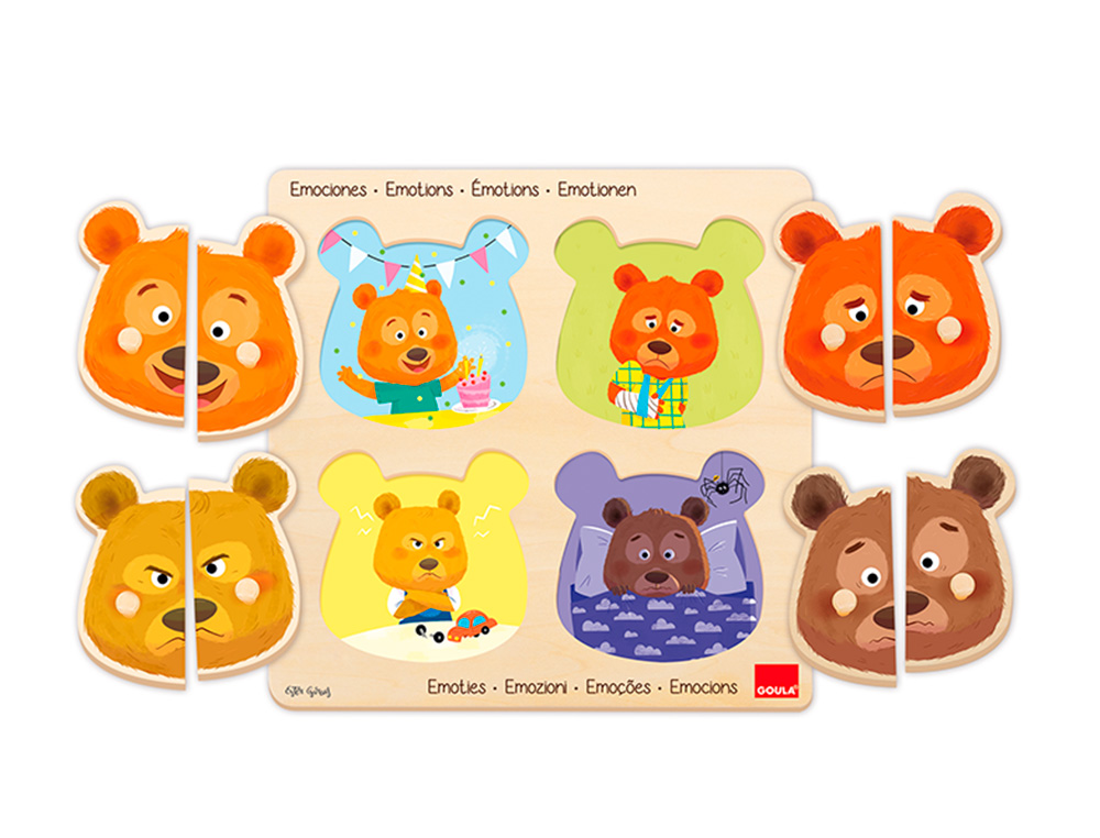 PUZLE GOULA EMOCIONES 8 PIEZAS