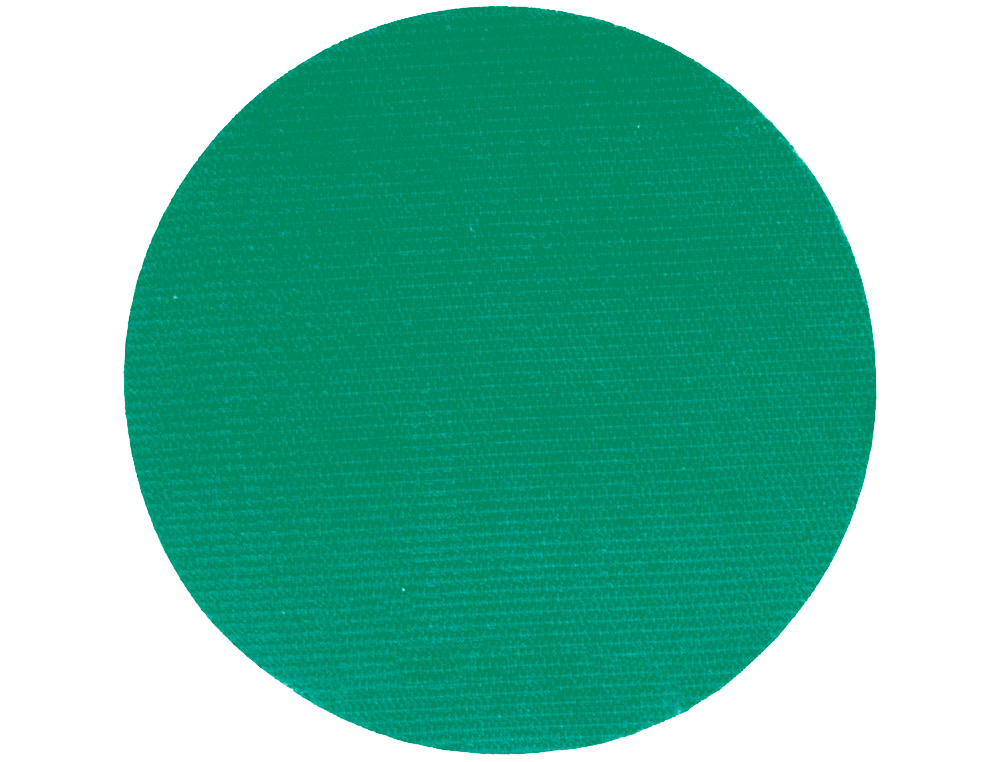 DISCO DE CIERRE PLICO VELCRO AUTOADHESIVO 20 MM DIAMETRO COLOR VERDE CAJA DE 400 UNIDADES
