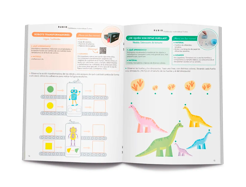 CUADERNO RUBIO HABILIDADES MATEMATICAS + 5 AÑOS