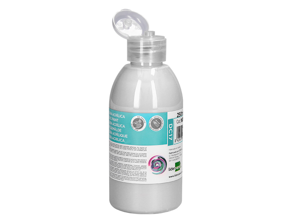 PINTURA ACRILICA LIDERPAPEL BOTE DE 250 ML BLANCO