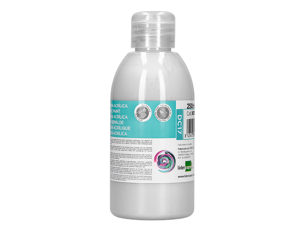 PINTURA ACRILICA LIDERPAPEL BOTE DE 250 ML BLANCO