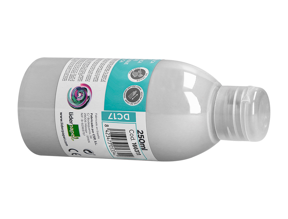 PINTURA ACRILICA LIDERPAPEL BOTE DE 250 ML BLANCO