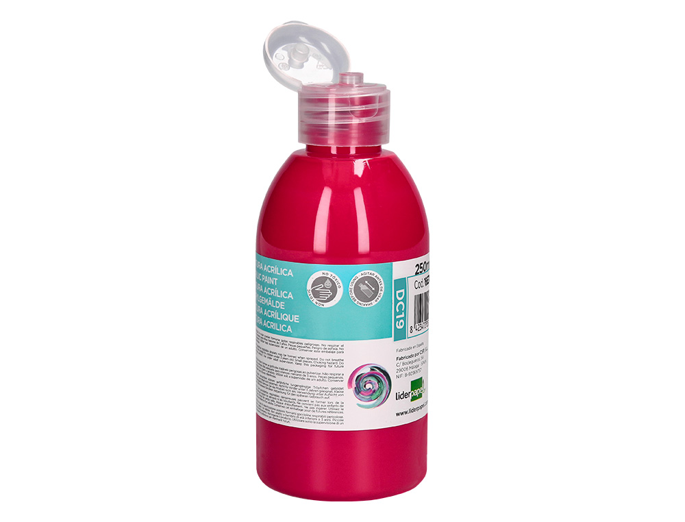 PINTURA ACRILICA LIDERPAPEL BOTE DE 250 ML MAGENTA
