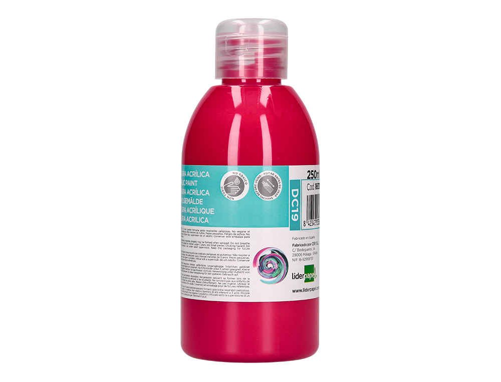 PINTURA ACRILICA LIDERPAPEL BOTE DE 250 ML MAGENTA