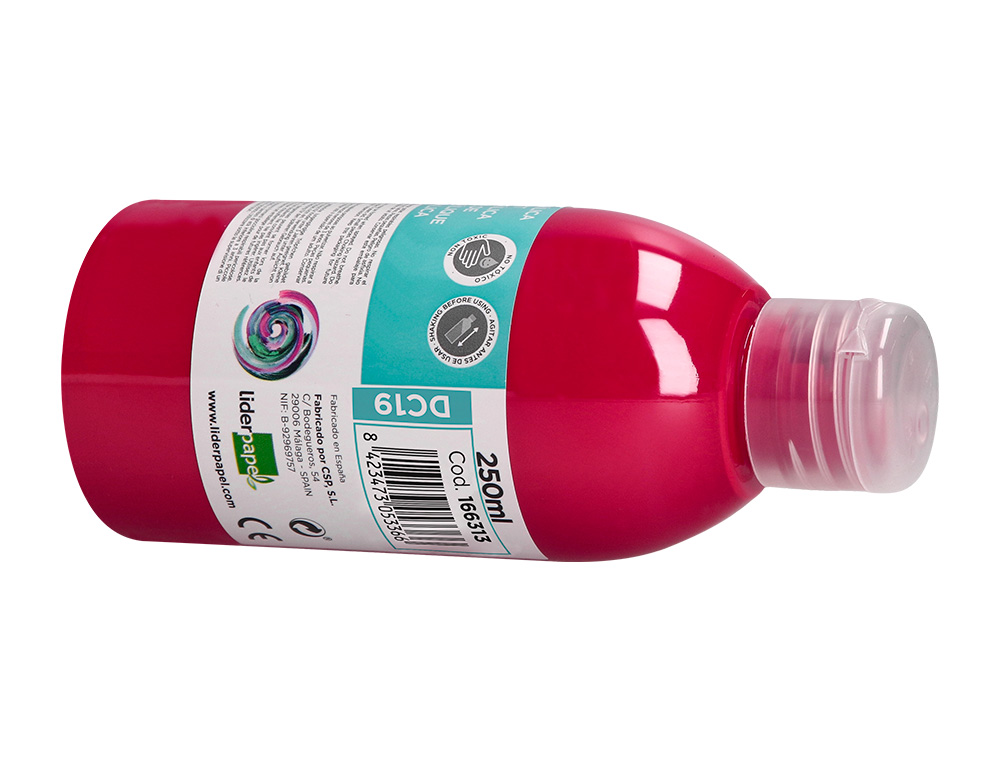 PINTURA ACRILICA LIDERPAPEL BOTE DE 250 ML MAGENTA