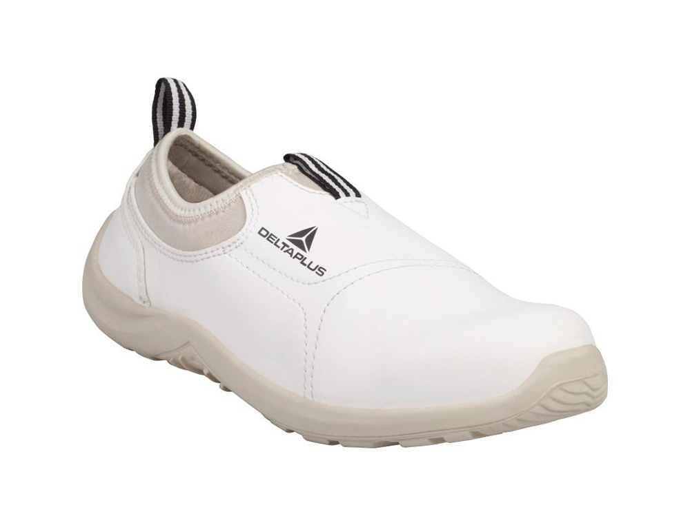 ZAPATOS DE SEGURIDAD DELTAPLUS MICROFIBRA PU SUELA PU MONO-DENSIDAD COLOR BLANCO TALLA 48
