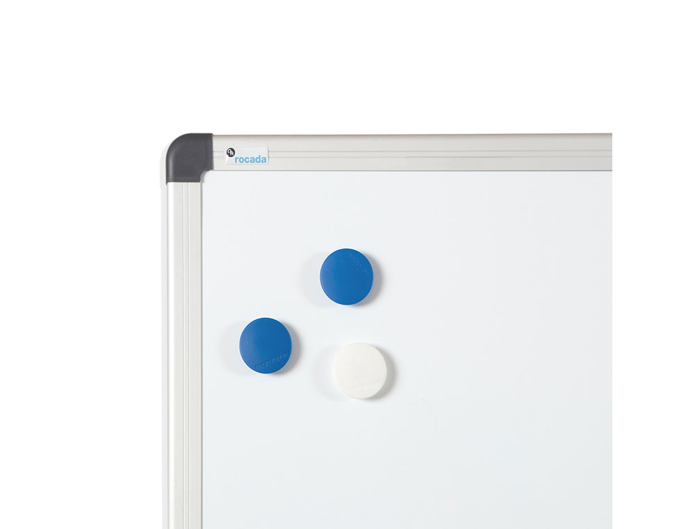 PIZARRA BLANCA ROCADA LACADA MAGNETICA MARCO ALUMINIO CON CANTONERAS 100X200 CM