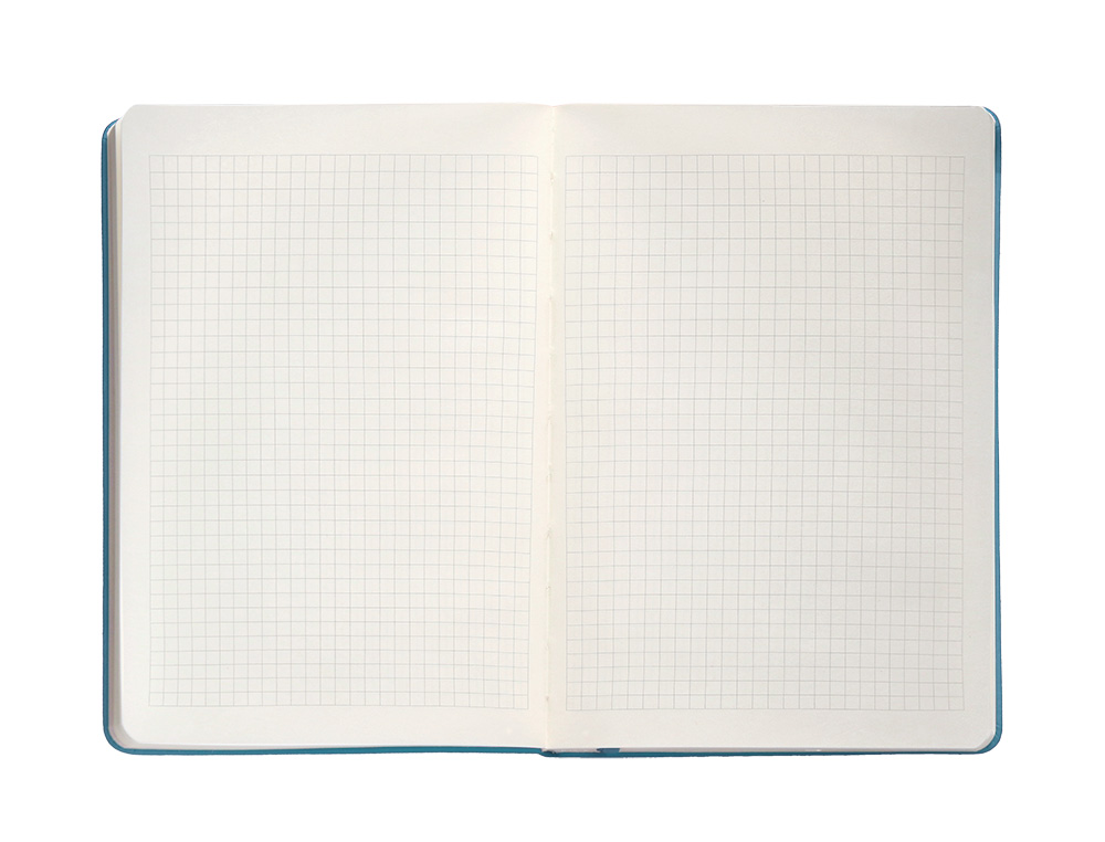 CUADERNO CON GOMILLA ANTARTIK NOTES TAPA DURA A4 HOJAS CUADRICULA AZUL CLARO 100 HOJAS 80 GR FSC