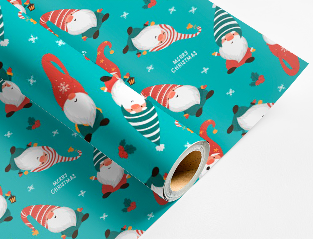 PAPEL DE REGALO LIDERPAPEL NAVIDAD ROLLO ANCHO 70 CM LONGITUD 2 MT GRAMAJE 60 GR DISEOS SURTIDOS C-2024