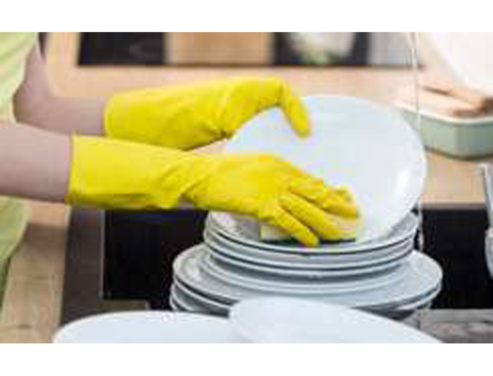 GUANTES DE LATEX SATINADOS CON RELIEVE ANTI DESLIZANTE SIN POLVO PAR TALLA MEDIANA