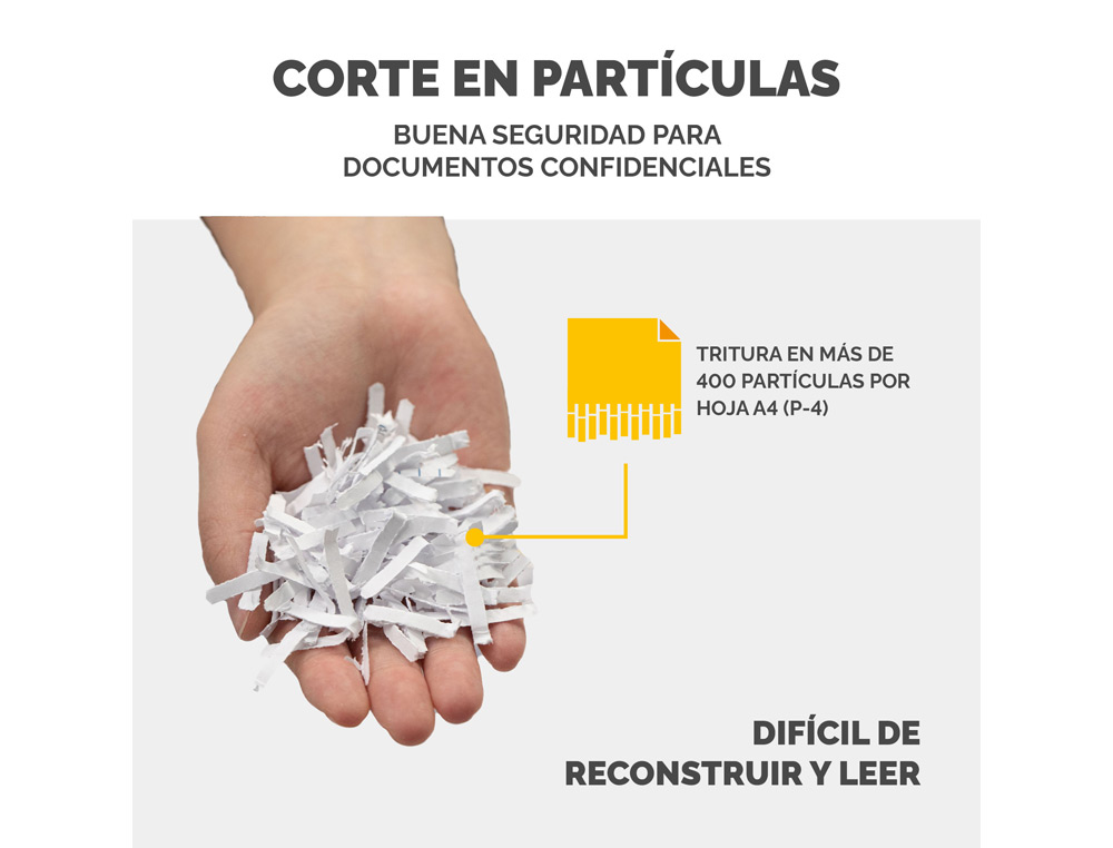 DESTRUCTORA DE DOCUMENTOS FELLOWES LX25 CAPACIDAD 6H SEGURIDAD P4 DESTRUYE GRAPAS CLIPS Y TARJETAS