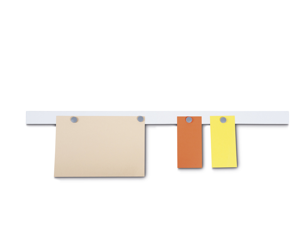 BARRA MAGNETICA MAUL STANDARD LONGITUD 100 CM COLOR BLANCO CON CUATRO IMANES INCLUIDOS