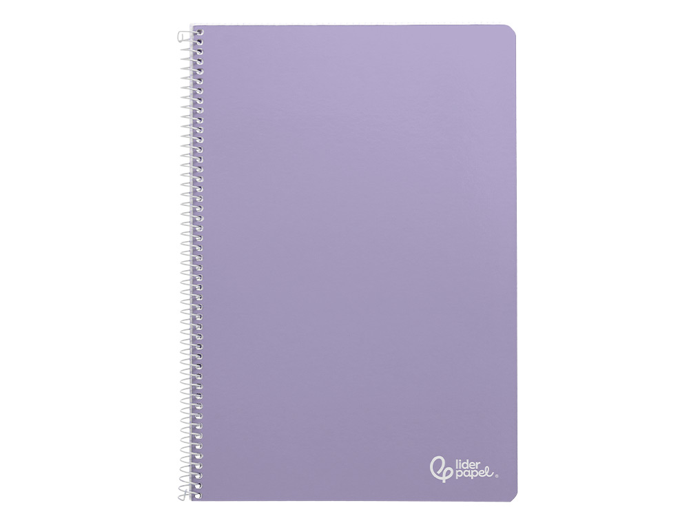 CUADERNO ESPIRAL LIDERPAPEL A4 SMART TAPA BLANDA 80H 75GR HORIZONTAL 8MM CON MARGEN COLORES SURTIDOS