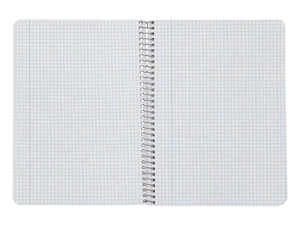 CUADERNO ESPIRAL LIDERPAPEL A5 WITTY TAPA DURA 80H 90GR CUADRO 4MM CON MARGEN COLOR VIOLETA