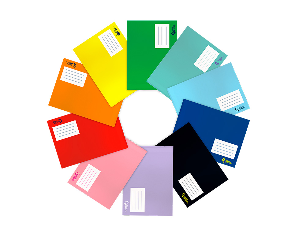 LIBRETA LIDERPAPEL SMART A5 PLUS APAISADO 32 HOJAS 75GR CUADRO 6 MM CON MARGEN COLORES SURTIDOS