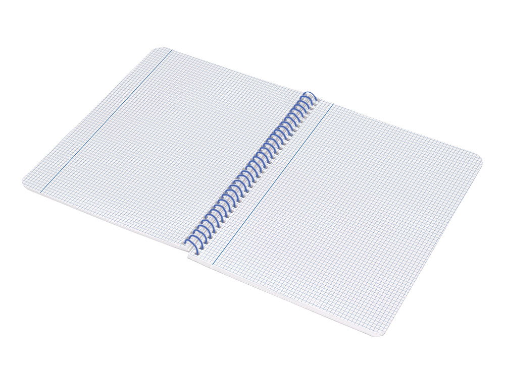 CUADERNO ESPIRAL LIDERPAPEL A4 WONDER TAPA PLASTICO 80H 90GR CUADRO 4MM CON MARGEN COLOR VERDE OSCURO