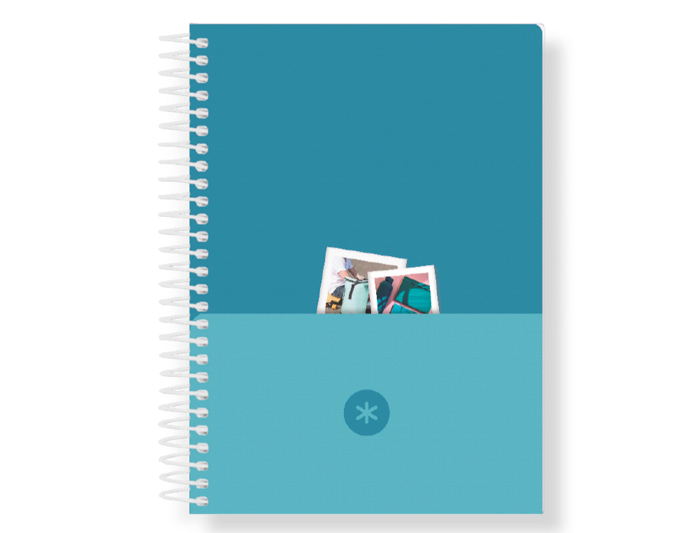 AGENDA ESPIRAL ANTARTIK ESSENTIALS A5+ 2026 DÍA PÁGINAAZUL CLARO PAPEL 80G FSC