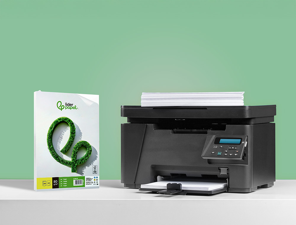 PAPEL LIDERPAPEL A4 80G/M2 LISO PAQUETE DE 250 HOJAS