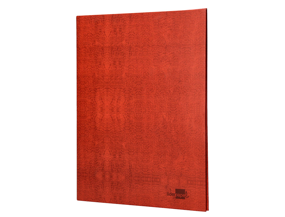 CARPETA DE 2 ANILLAS 25MM MIXTAS LIDERPAPEL FOLIO CARTON CUERO FORRADO COMPRESOR PLASTICO
