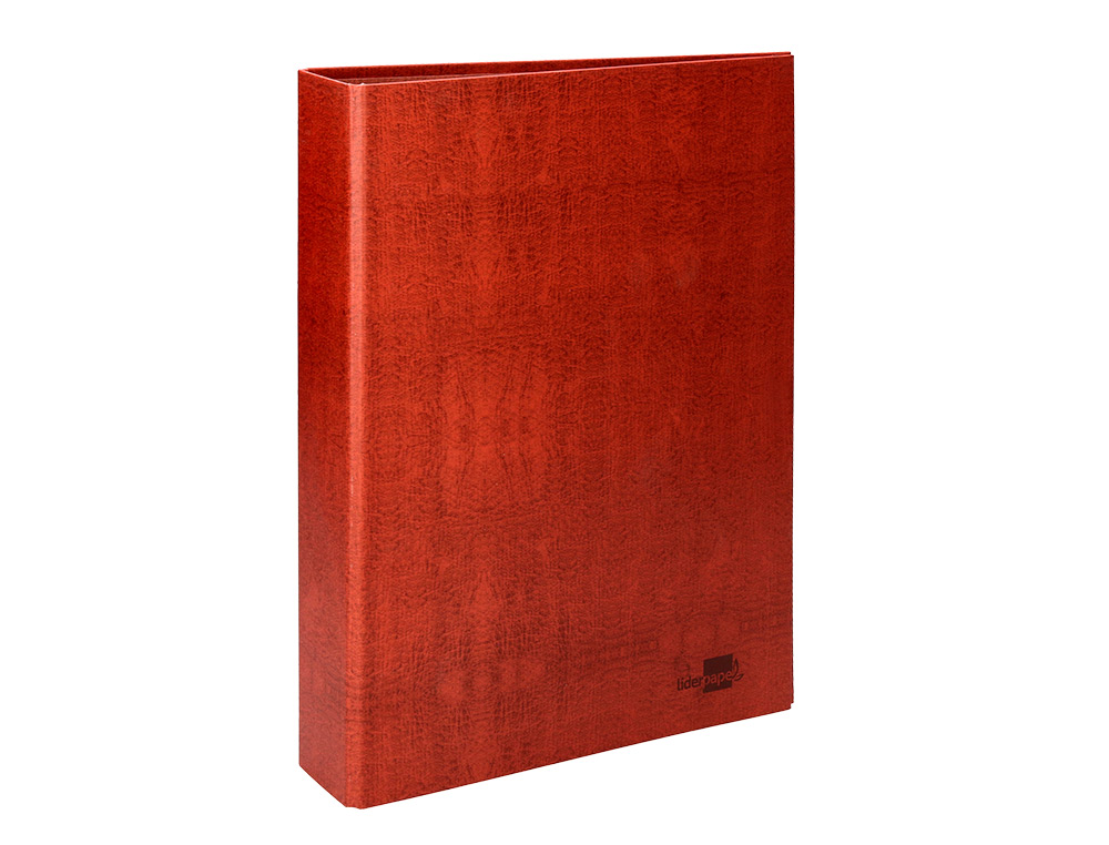 CARPETA DE 2 ANILLAS 25MM MIXTAS LIDERPAPEL FOLIO CARTON CUERO FORRADO COMPRESOR PLASTICO