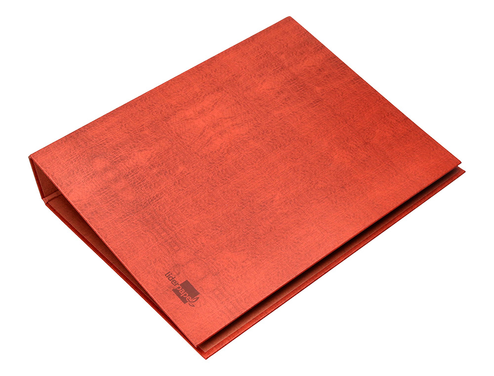 CARPETA DE 2 ANILLAS 25MM MIXTAS LIDERPAPEL FOLIO CARTON CUERO FORRADO COMPRESOR PLASTICO