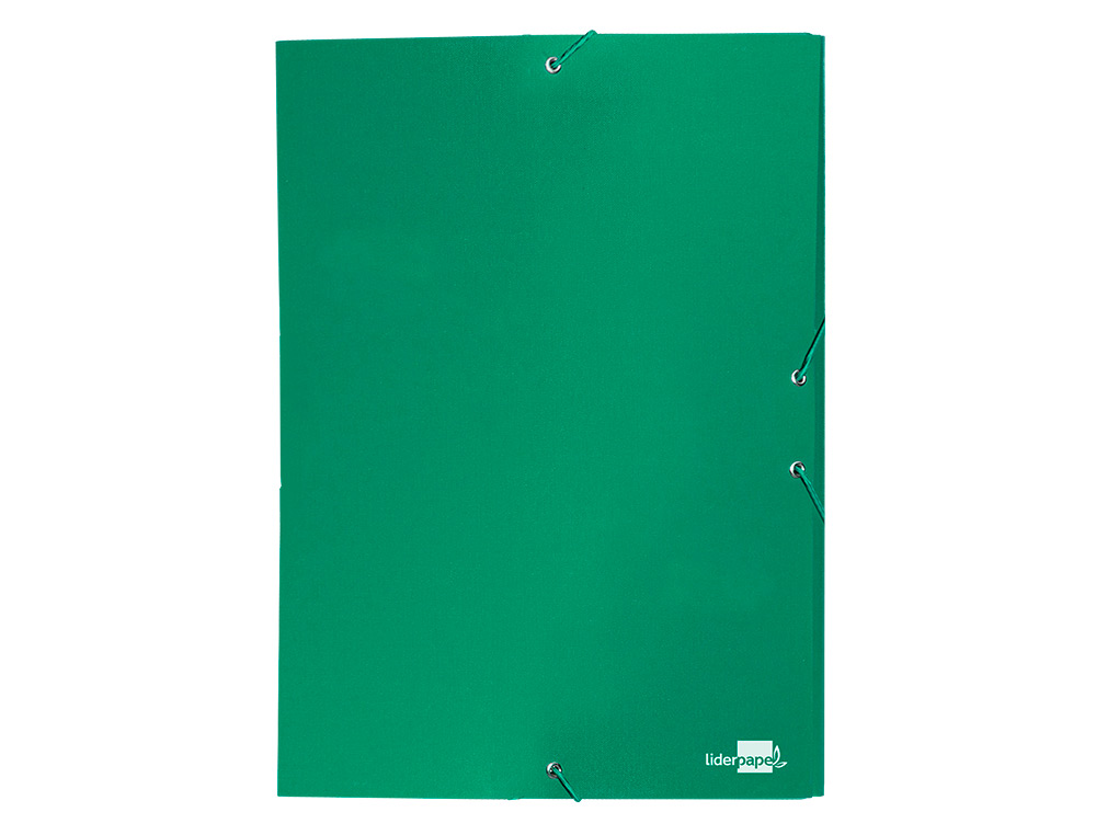CARPETA PROYECTOS LIDERPAPEL FOLIO LOMO 30MM CARTON FORRADO VERDE