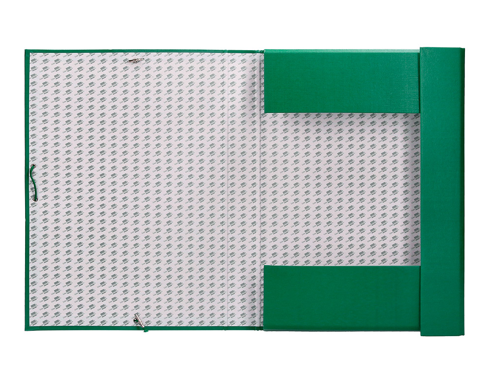 CARPETA PROYECTOS LIDERPAPEL FOLIO LOMO 90MM CARTON FORRADO VERDE