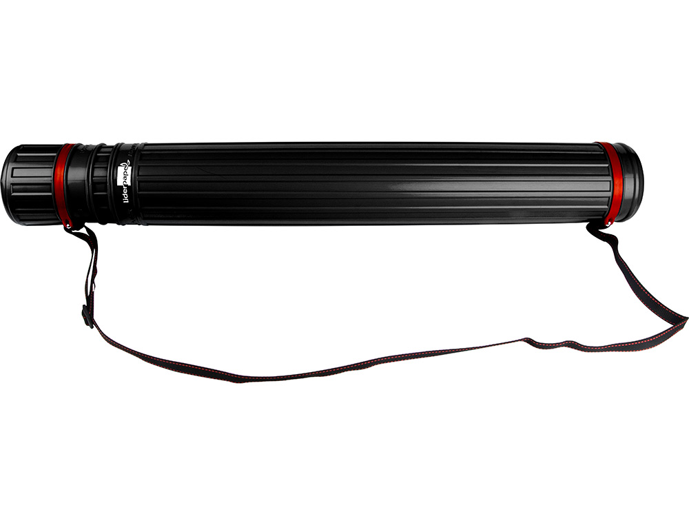 PORTAPLANOS PLASTICO LIDERPAPEL DIAMETRO 9 CM EXTENSIBLE HASTA 125 CM NEGRO