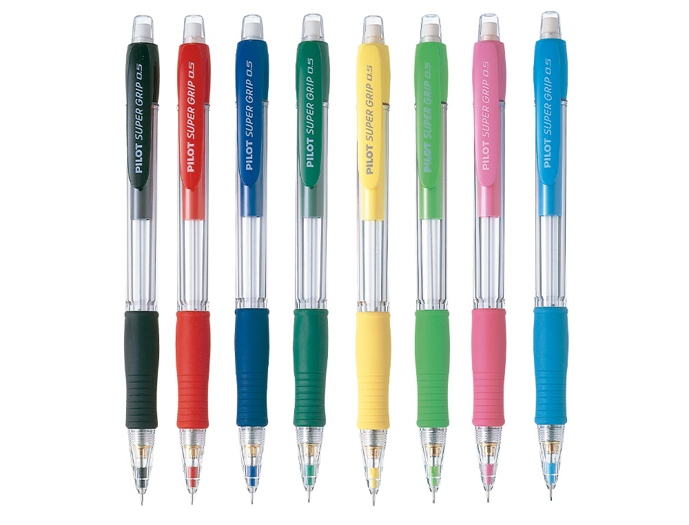 PORTAMINAS PILOT SUPER GRIP NEGRO 0,5 MM SUJECION DE CAUCHO