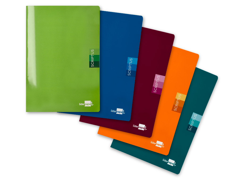 LIBRETA LIDERPAPEL SCRIPTUS A5 PLUS 48 HOJAS 90GR PAUTA 4ª 3.5MM CON MARGEN