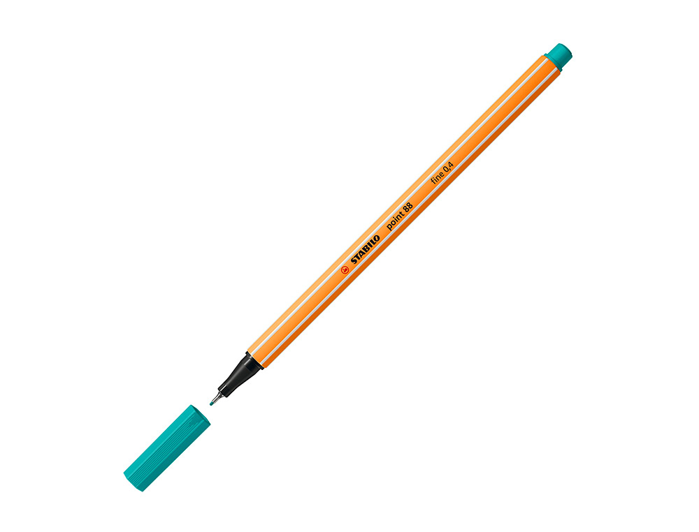 ROTULADOR STABILO PUNTA DE FIB RA POINT 88 VERDE HIELO PUNTA FINA 0,4MM